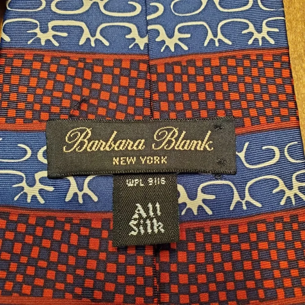 Barbara Blank New York Horizontal Pattern All Silk Necktie